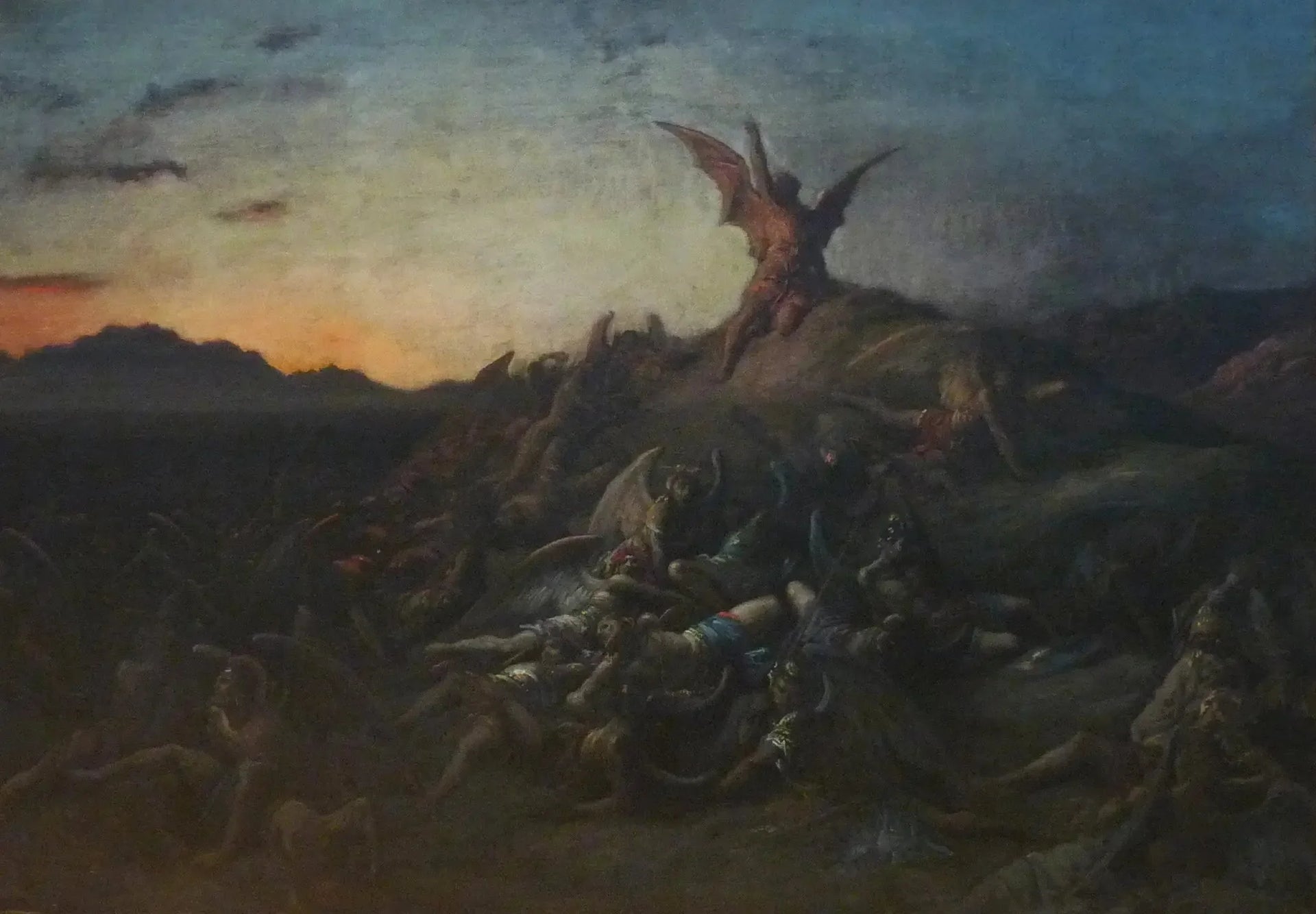 La Chute des anges rebelles - Gustave Doré image 1 tableau peint à l’huile sur toile