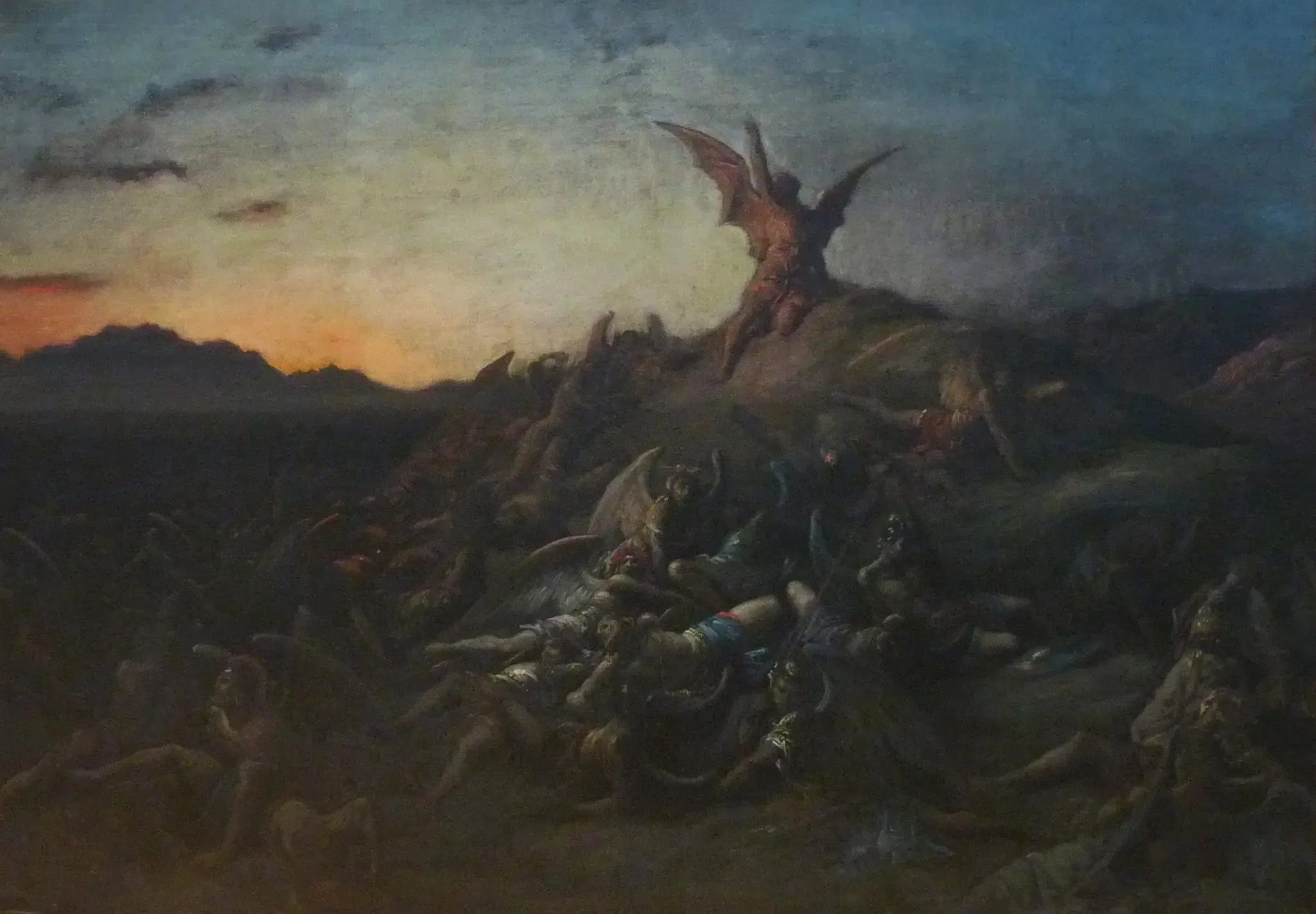 La Chute des anges rebelles - Gustave Doré image 1 tableau peint à l’huile sur toile