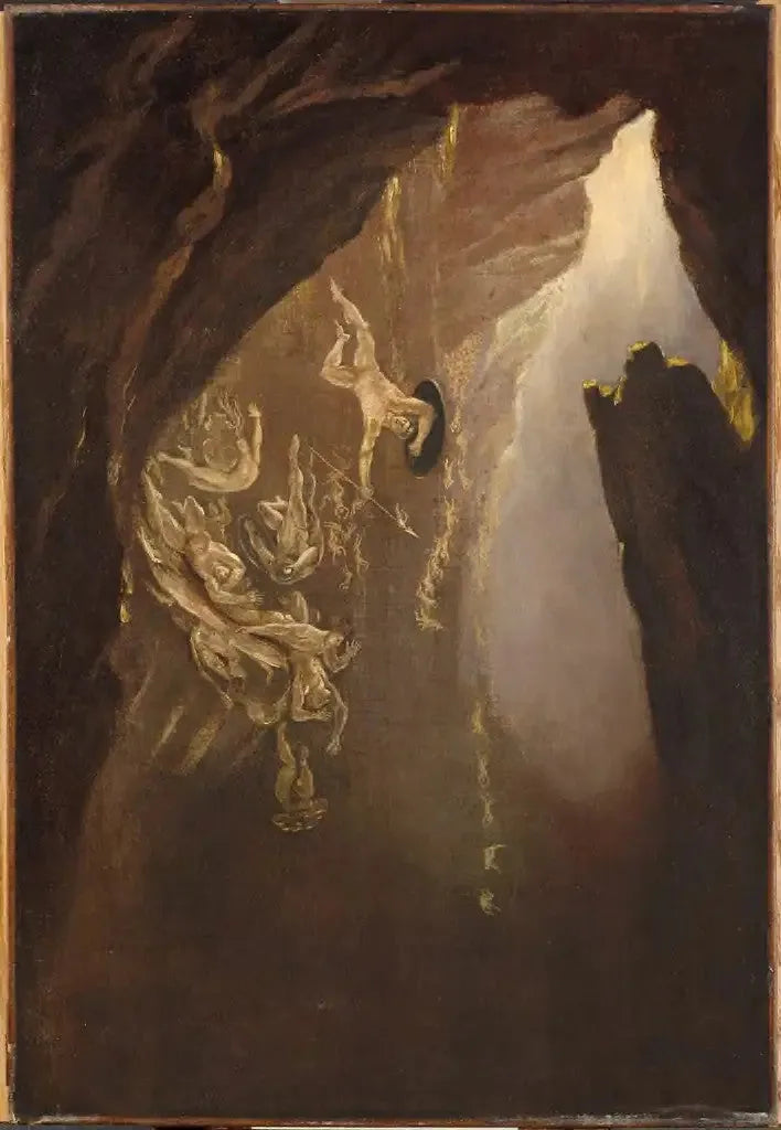 La chute des anges rebelles - John Martin image 1 copie peinte à la main à l’huile