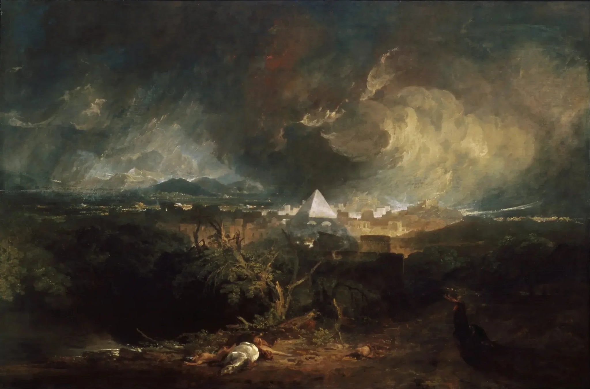 La Cinquième Plaie d'Égypte - J. M. W. Turner image 1 reproduction artisanale de tableau