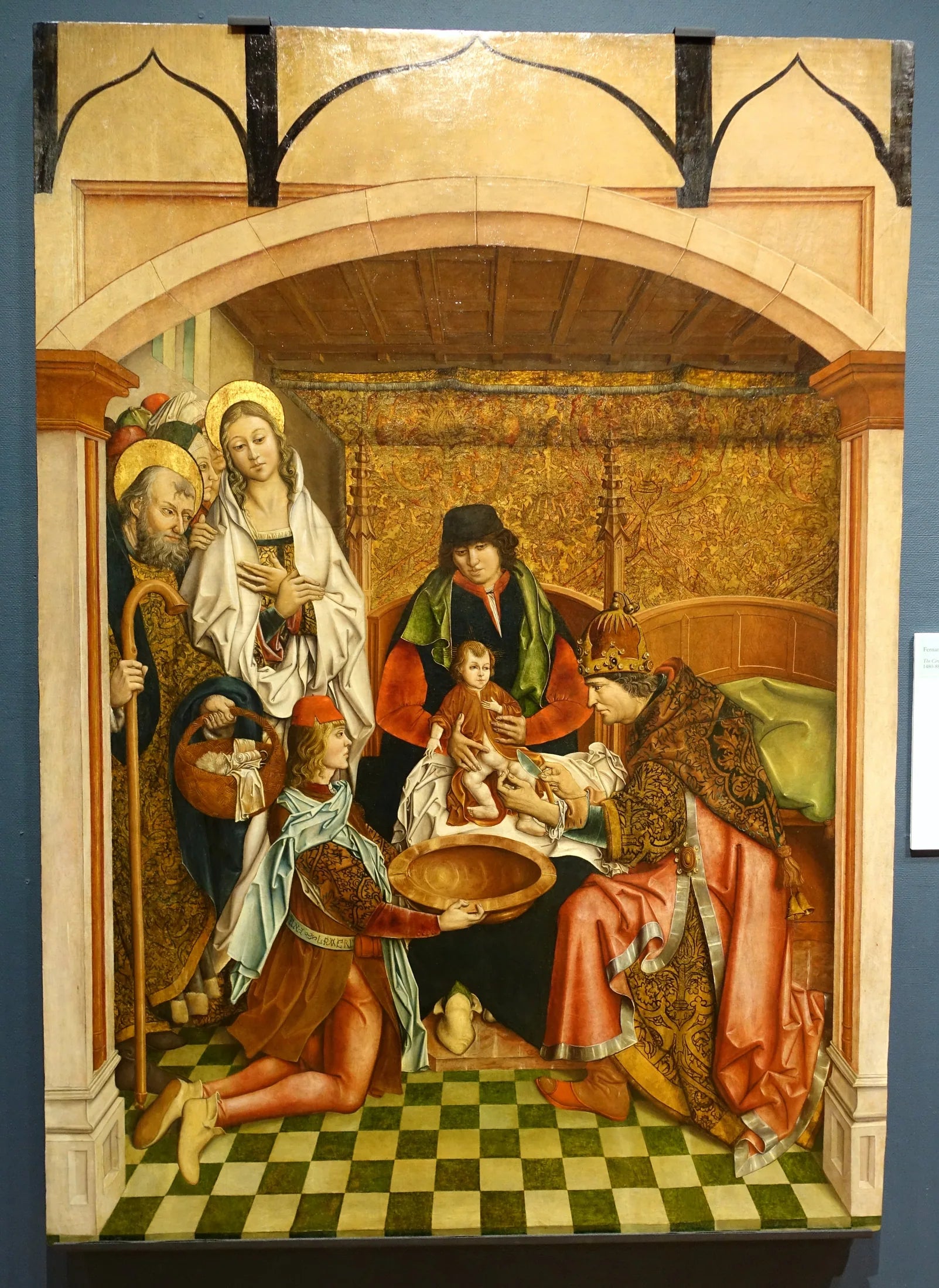 La circoncision - Fernando Gallego image 1 tableau peint à l’huile sur toile