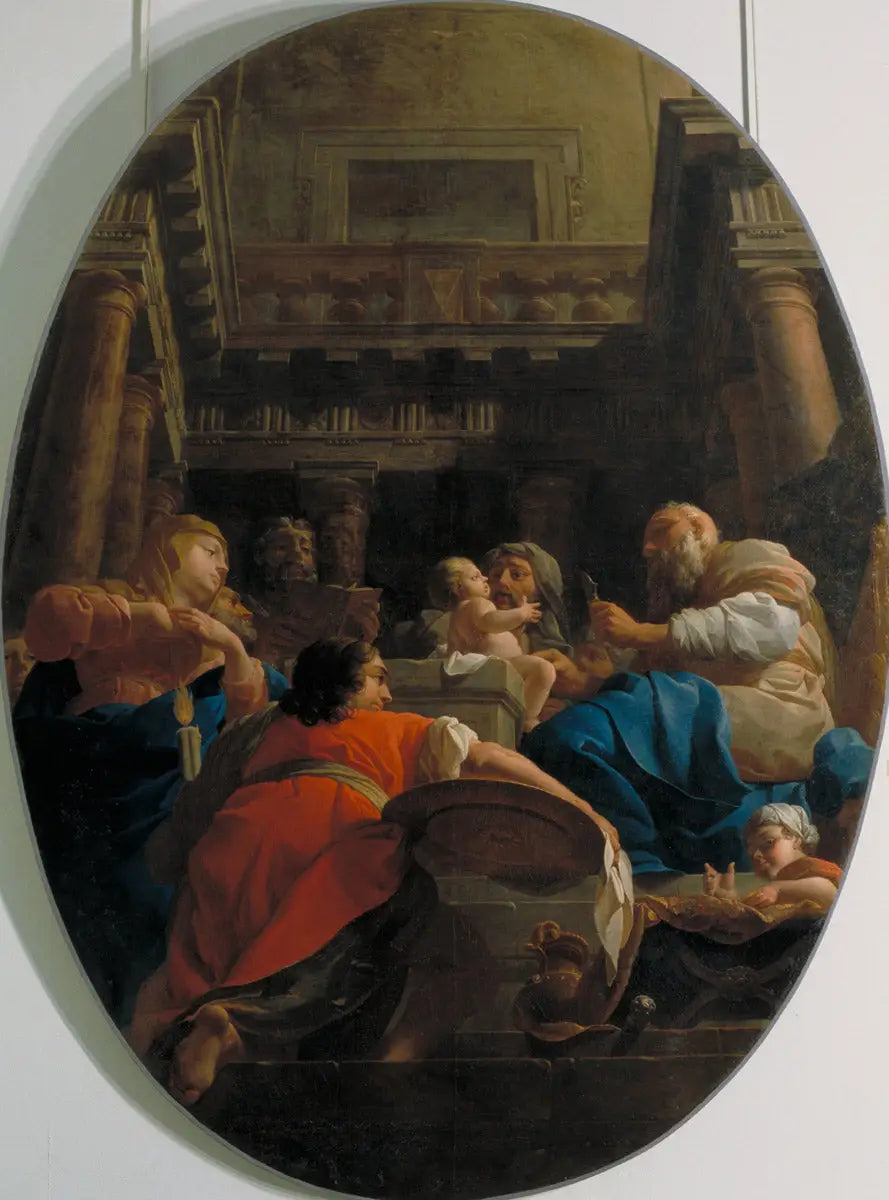 La Circoncision - Pierre Subleyras image 1 tableau peint à l’huile sur toile