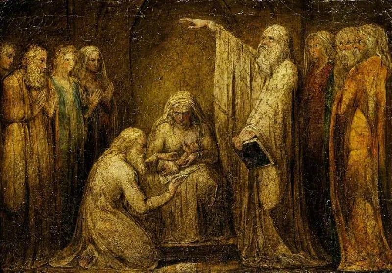 La circoncision - William Blake image 1 reproduction artisanale de tableau
