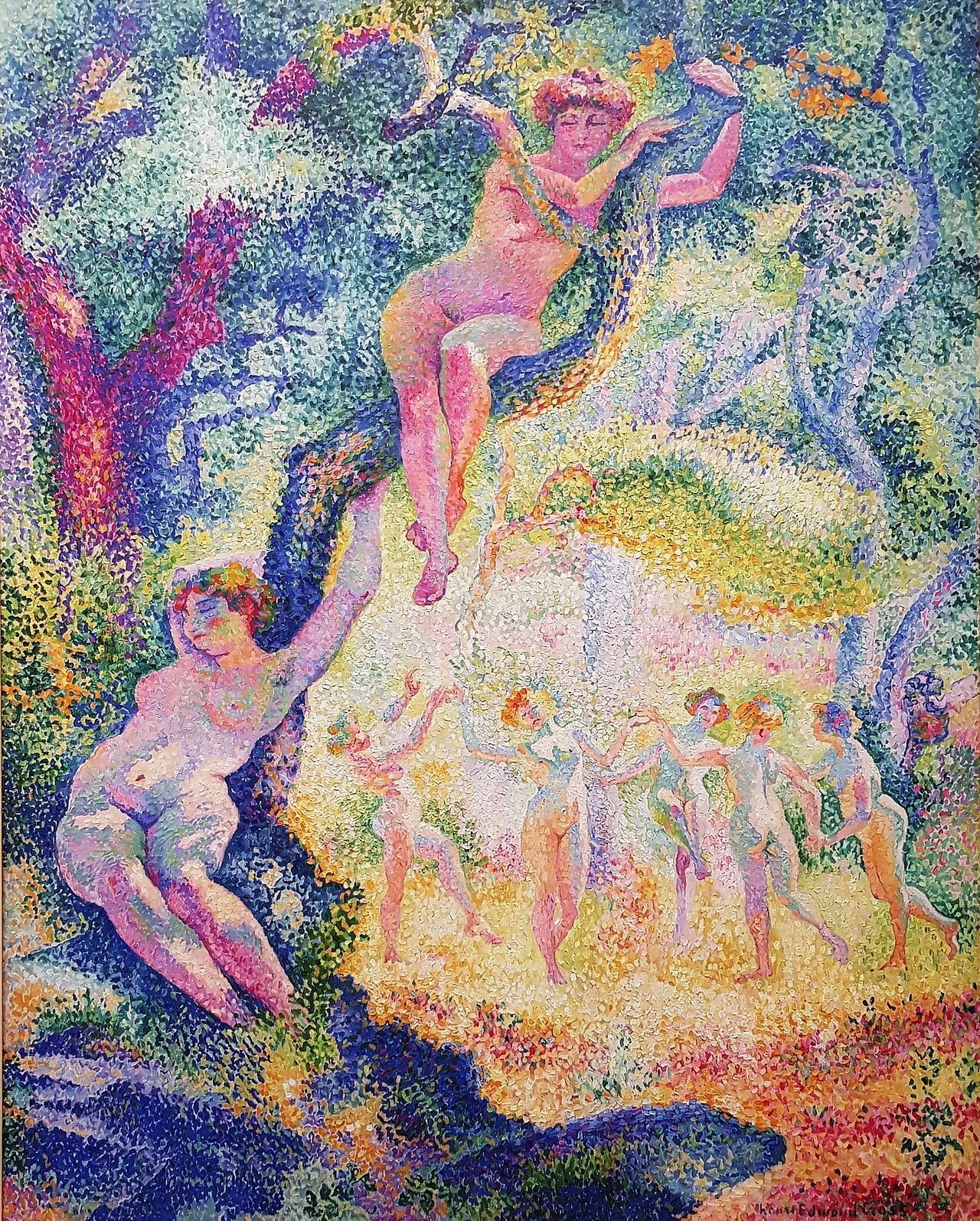 La clairière - Henri-Edmond Cross image 1 copie de tableau peinte à la main