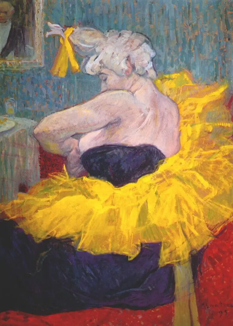 La clownesse Cha-U-Kao - Henri de Toulouse-Lautrec image 1 tableau peint à l’huile sur toile