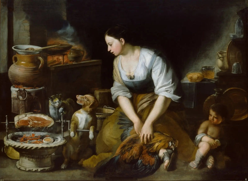La cocinera - Bartolomé Esteban Murillo