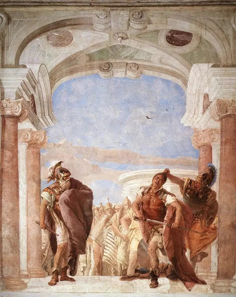 La colère d'Achille - Giovanni Battista Tiepolo image 1 reproduction de peinture à l’huile