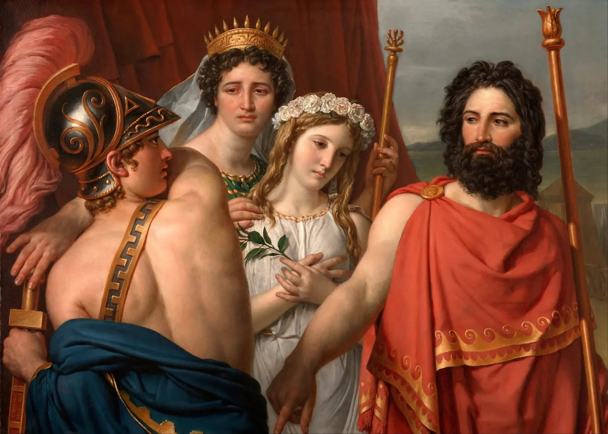 La Colère d'Achille - Jacques-Louis David image 1 reproduction d’œuvre d’art à l’huile