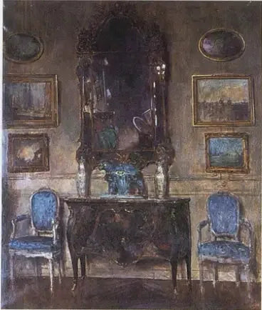 La Commode de laque - Jean Béraud image 1 reproduction artisanale de tableau