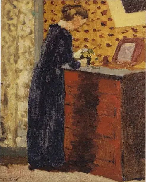 La Commode rouge - Édouard Vuillard image 1 copie de tableau peinte à la main