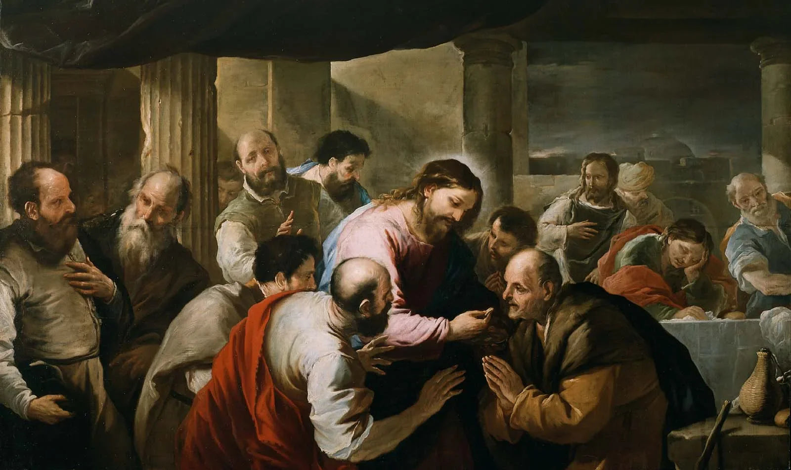 La Communion des Apôtres - Luca Giordano image 1 copie peinte à la main à l’huile