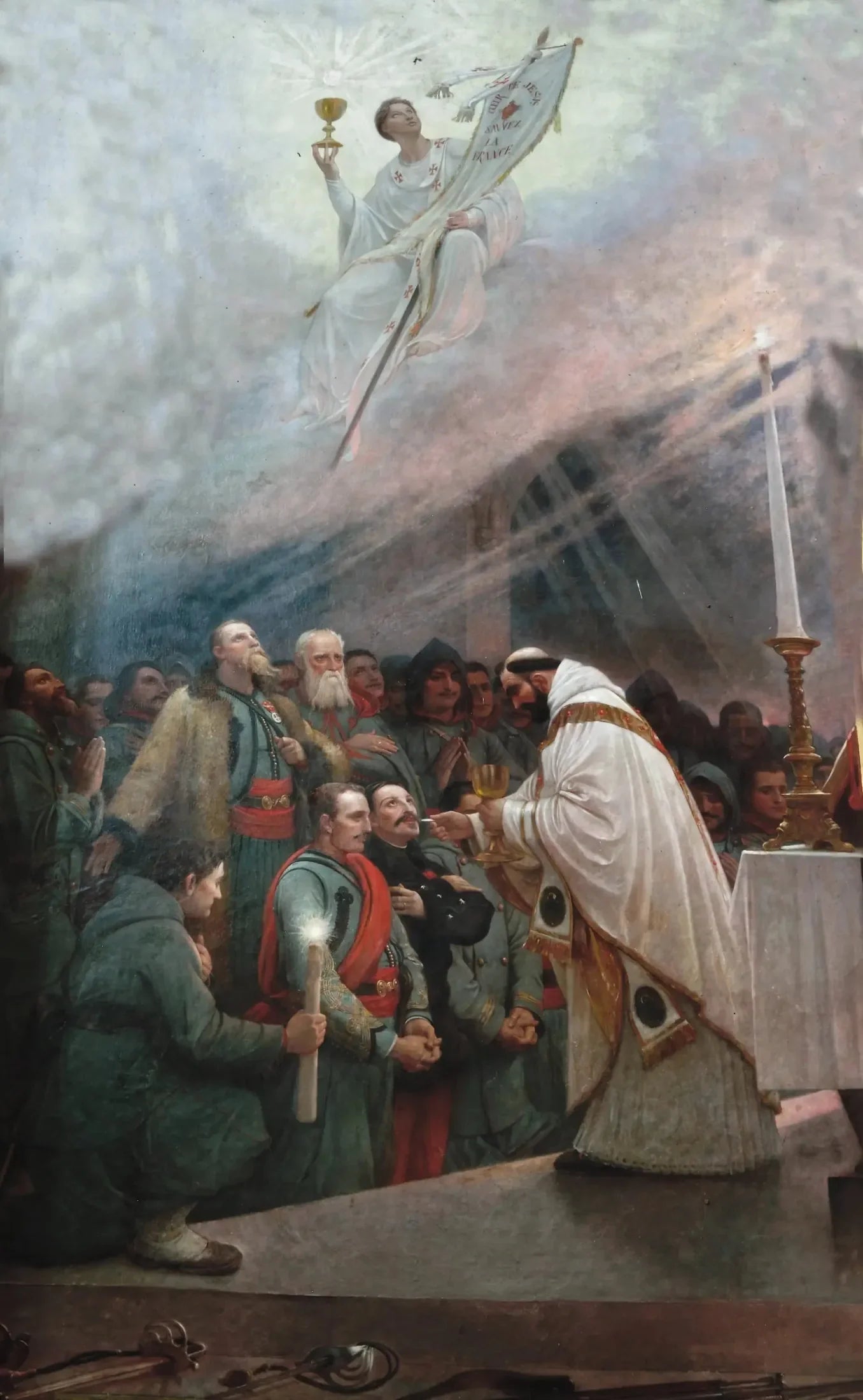 La Communion des Zouaves - Lionel Royer image 1 reproduction de peinture à l’huile