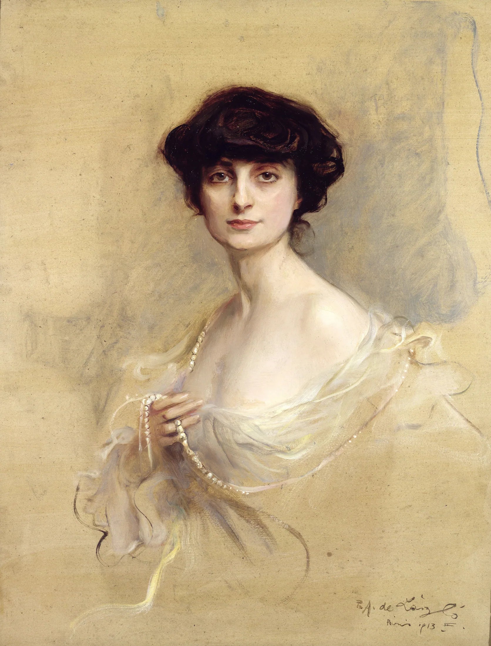 La comtesse Anna de Noailles - Philip de László image 1 reproduction réalisée par Alpha Reproduction