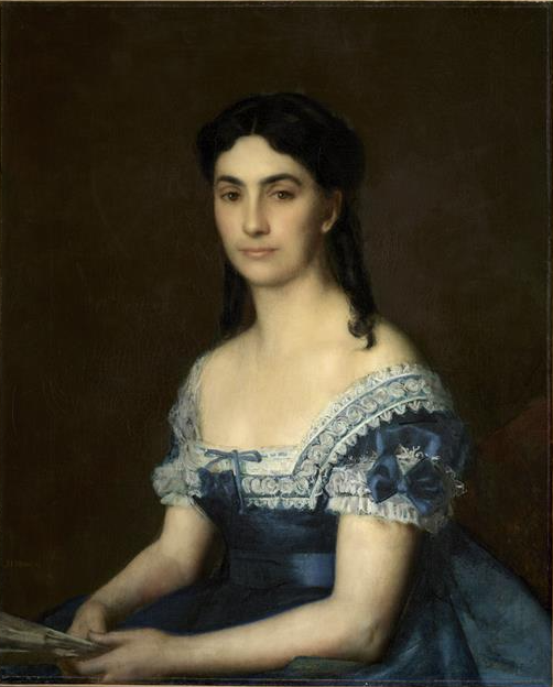 La comtesse de Callac - Jean-Jacques Henner image 1 reproduction artisanale de tableau