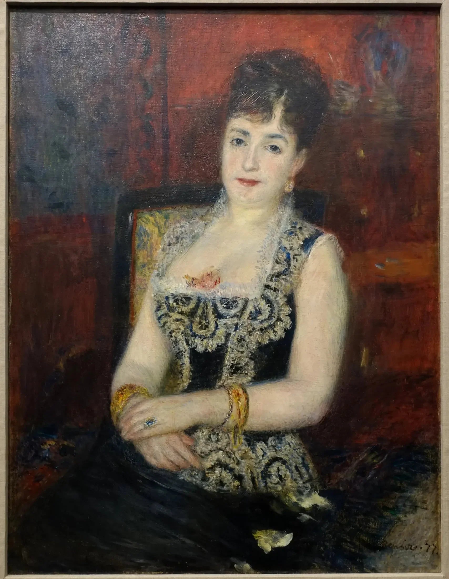 La Comtesse de Pourtalès, née Mélanie de Bussière - Pierre-Auguste Renoir image 1 reproduction d’œuvre d’art à l’huile