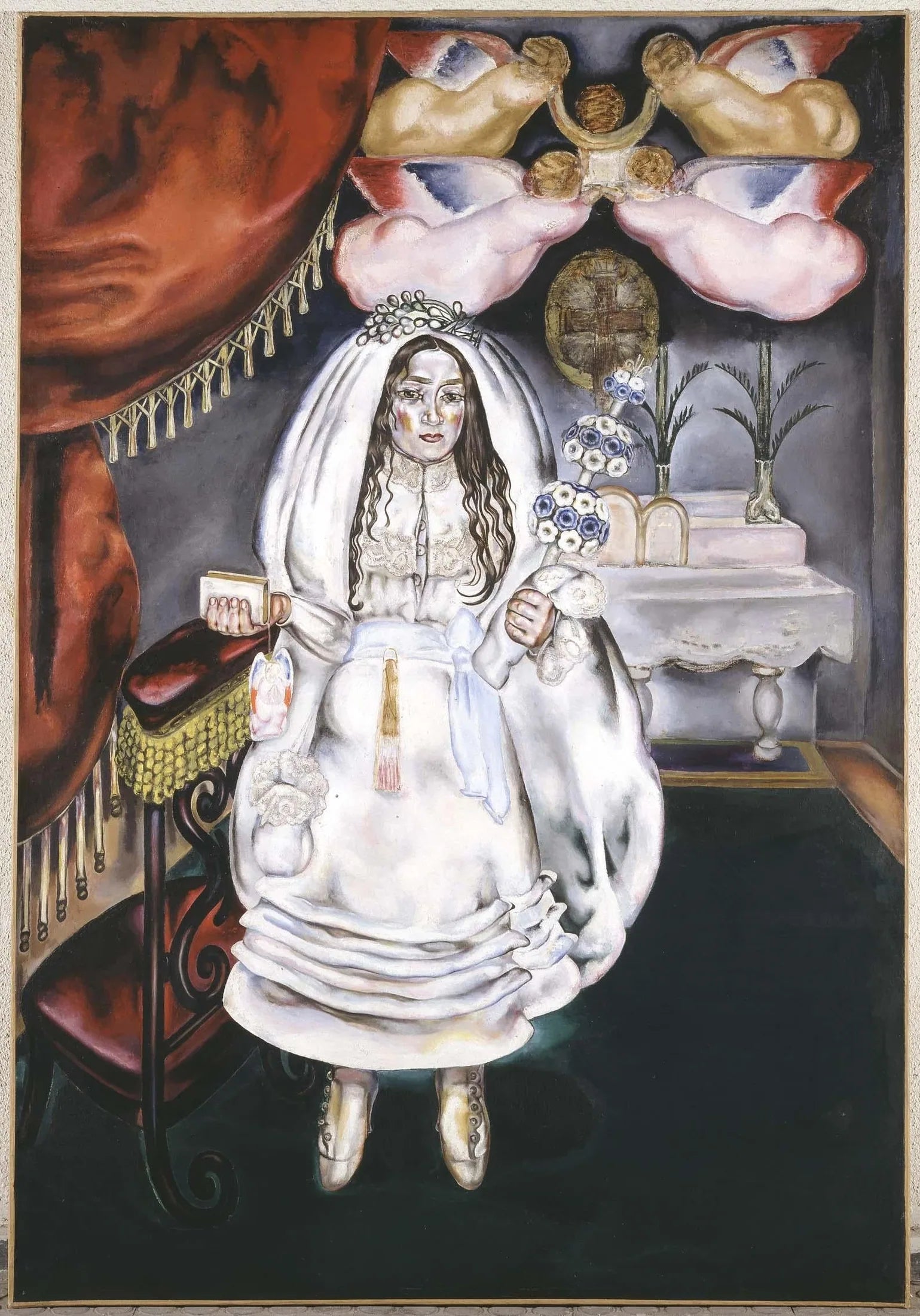 La comulgante (Girl at Her First Communion) - María Blanchard image 1 reproduction artisanale de tableau