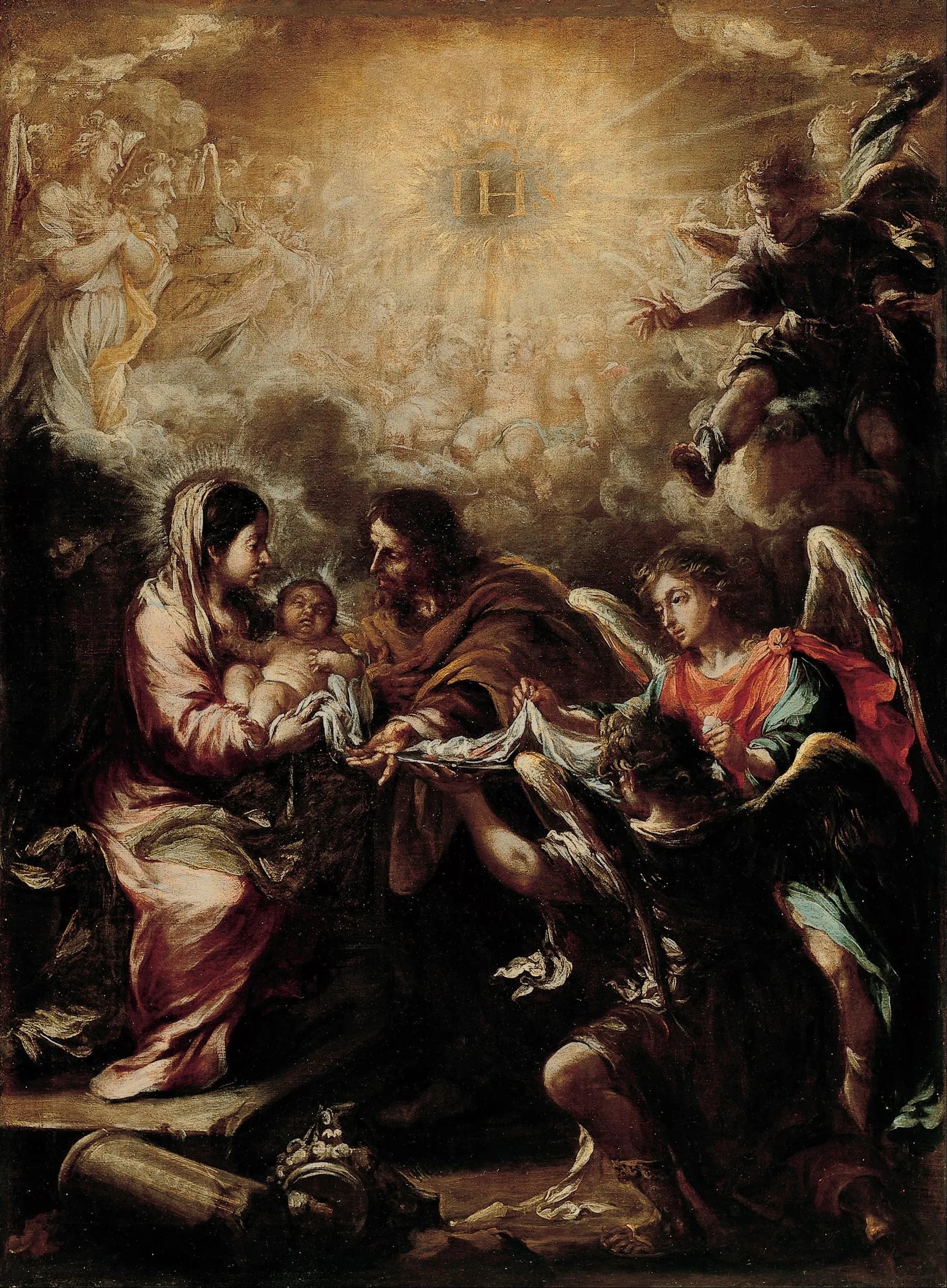 La consécration du nom de Jésus - Juan de Valdés Leal image 1 copie de tableau peinte à la main