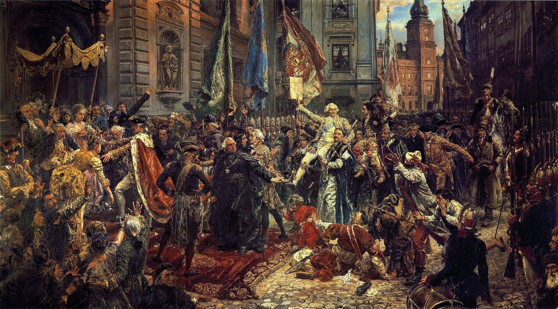 La Constitution du 3 mai 1791 - Jan Matejko image 1 reproduction artisanale de tableau