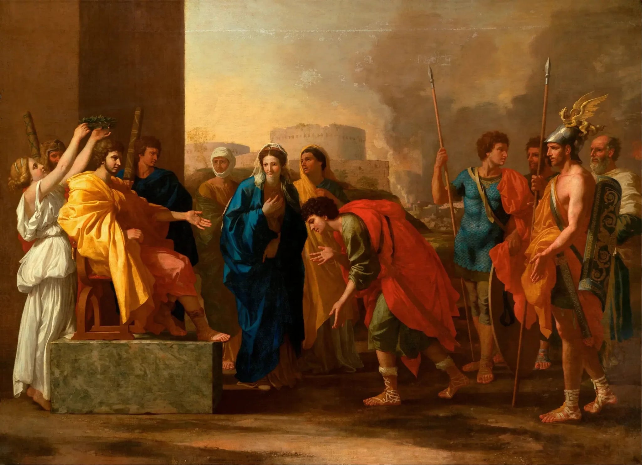 La Continence de Scipion - Nicolas Poussin image 1 copie peinte à la main à l’huile