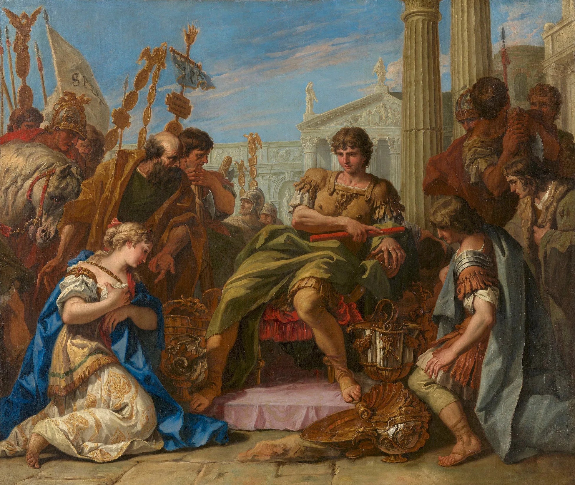 La continence de Scipion - Sebastiano Ricci image 1 tableau peint à l’huile sur toile