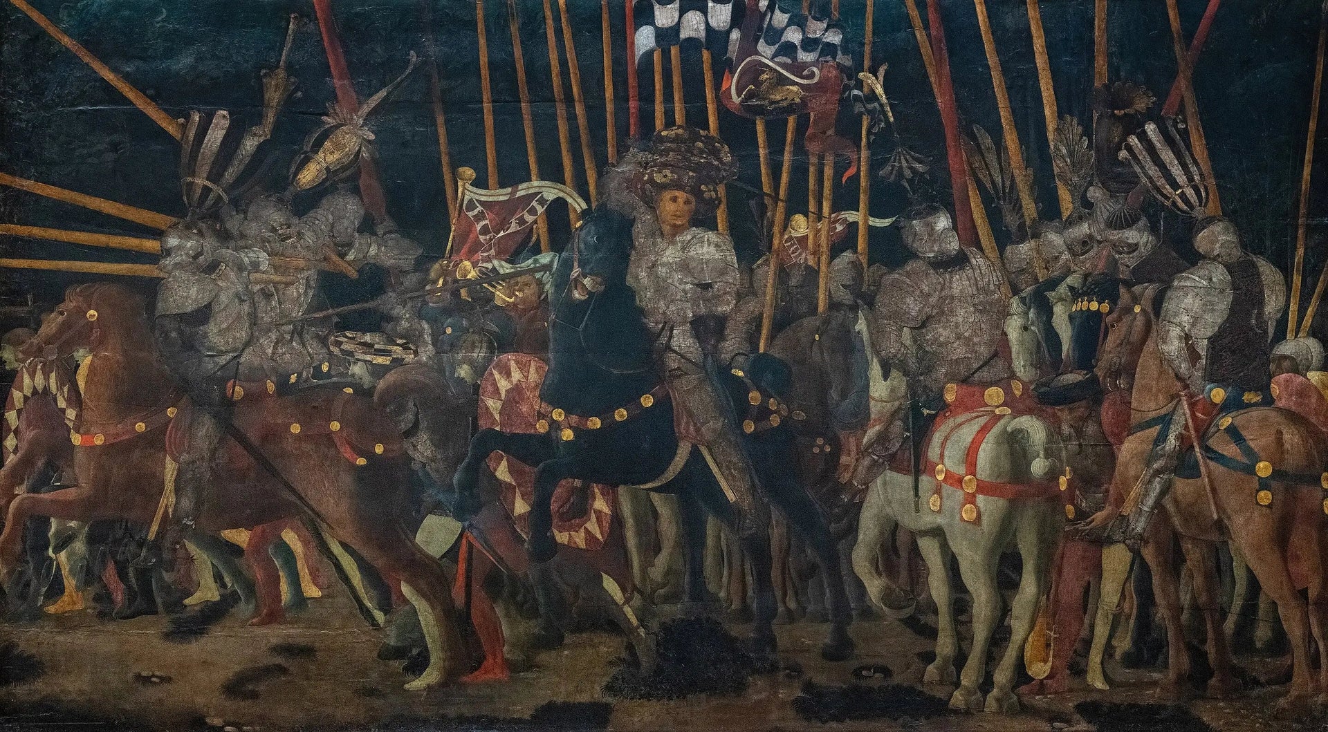 La Contre-Attaque de Micheletto Attendolo da Cotignola - Paolo Uccello image 1 reproduction de peinture à l’huile