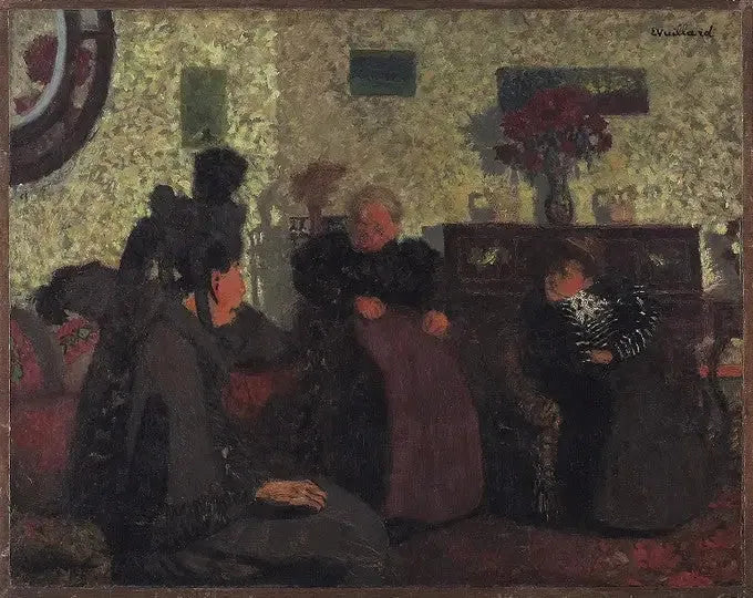La conversation - Édouard Vuillard image 1 reproduction artisanale de tableau