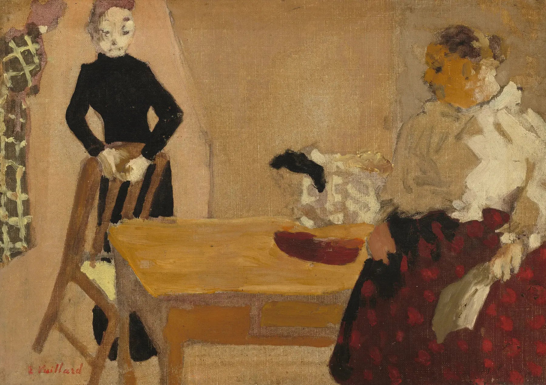 La conversation - Édouard Vuillard image 1 reproduction de peinture à l’huile