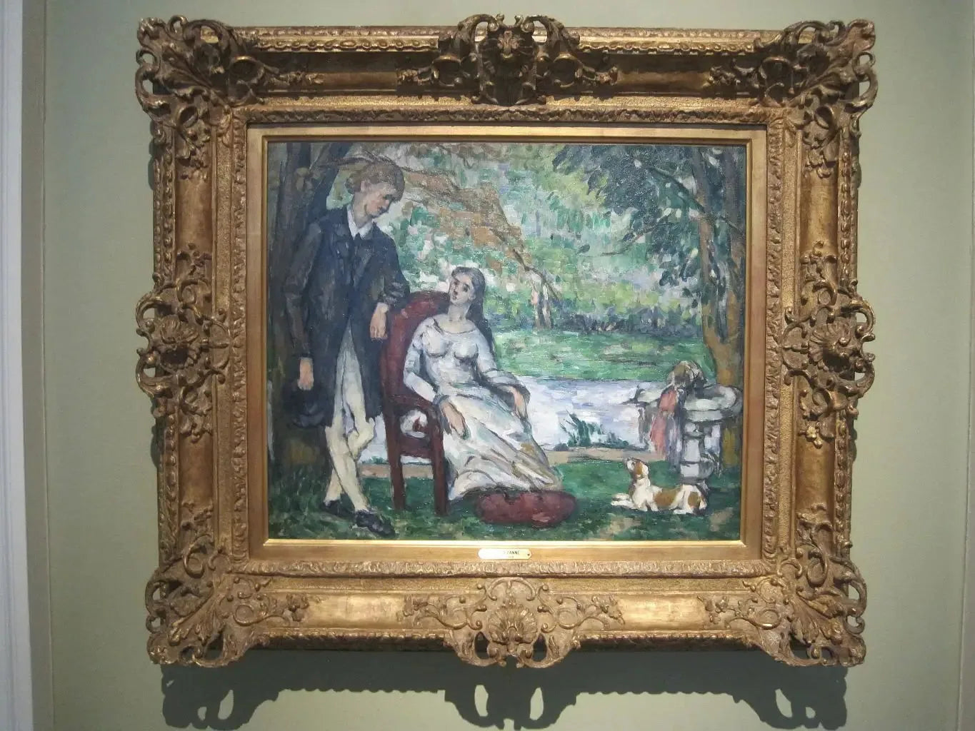 La Conversation - Paul Cézanne image 1 reproduction d’œuvre d’art à l’huile