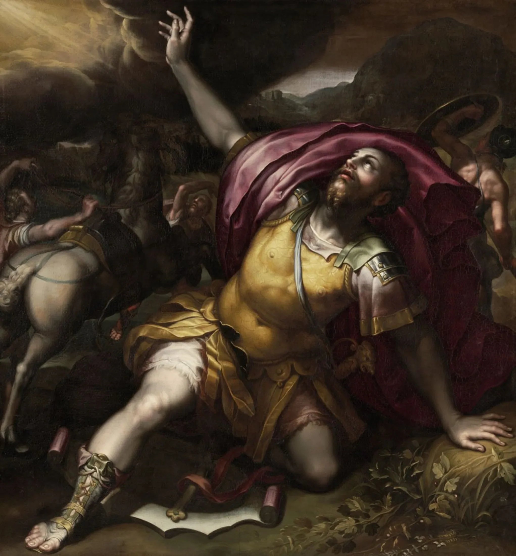 La conversion de Paul - Denis Calvaert image 1 tableau peint à l’huile sur toile