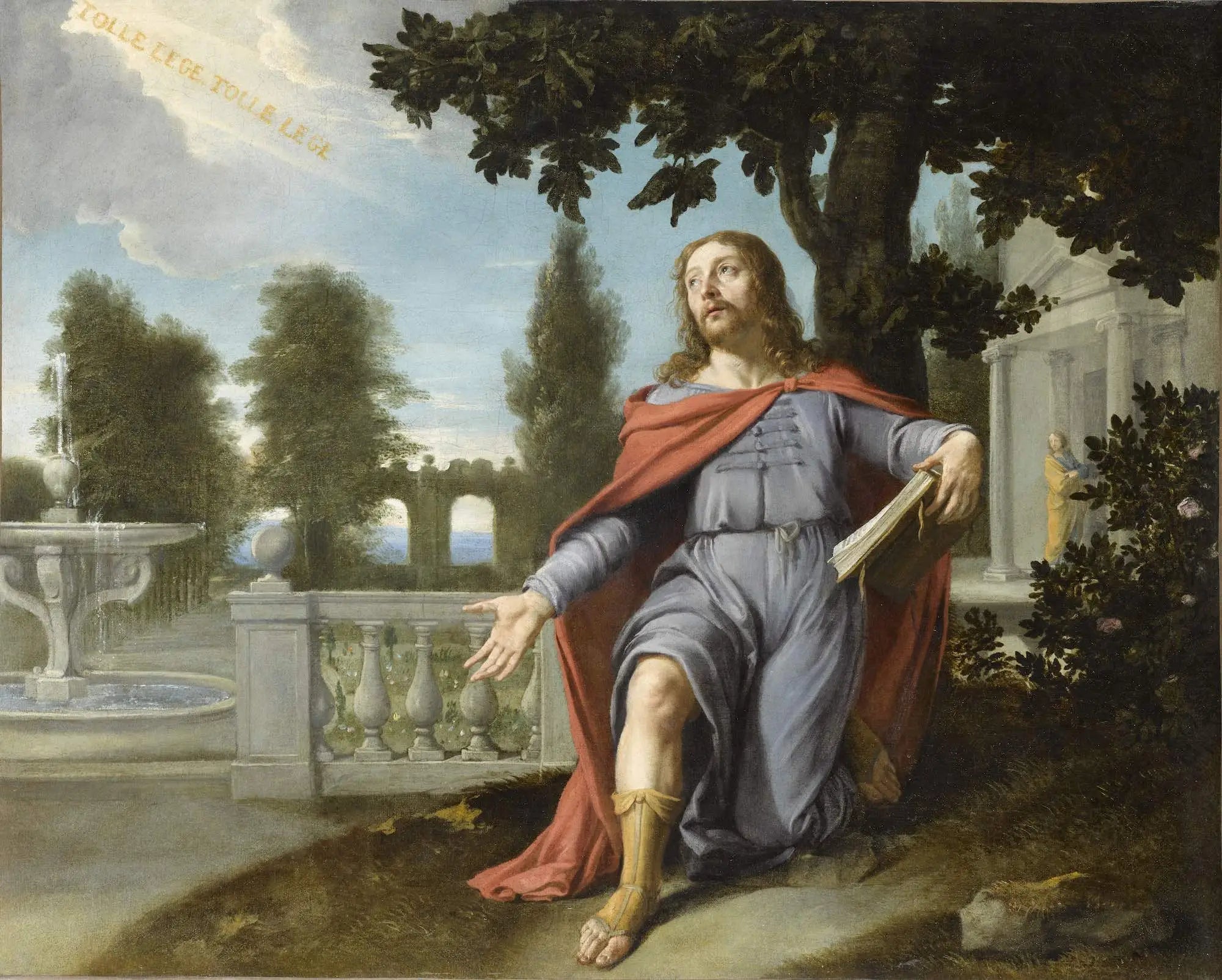 La Conversion de saint Augustin - Philippe de Champaigne image 1 tableau peint à l’huile sur toile