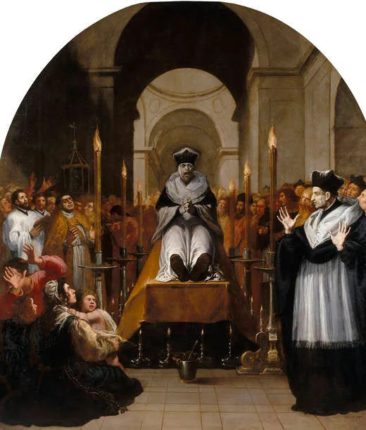 La conversion de saint Bruno devant le corps de Diocrès - Vincenzo Carducci image 1 reproduction d’œuvre d’art à l’huile