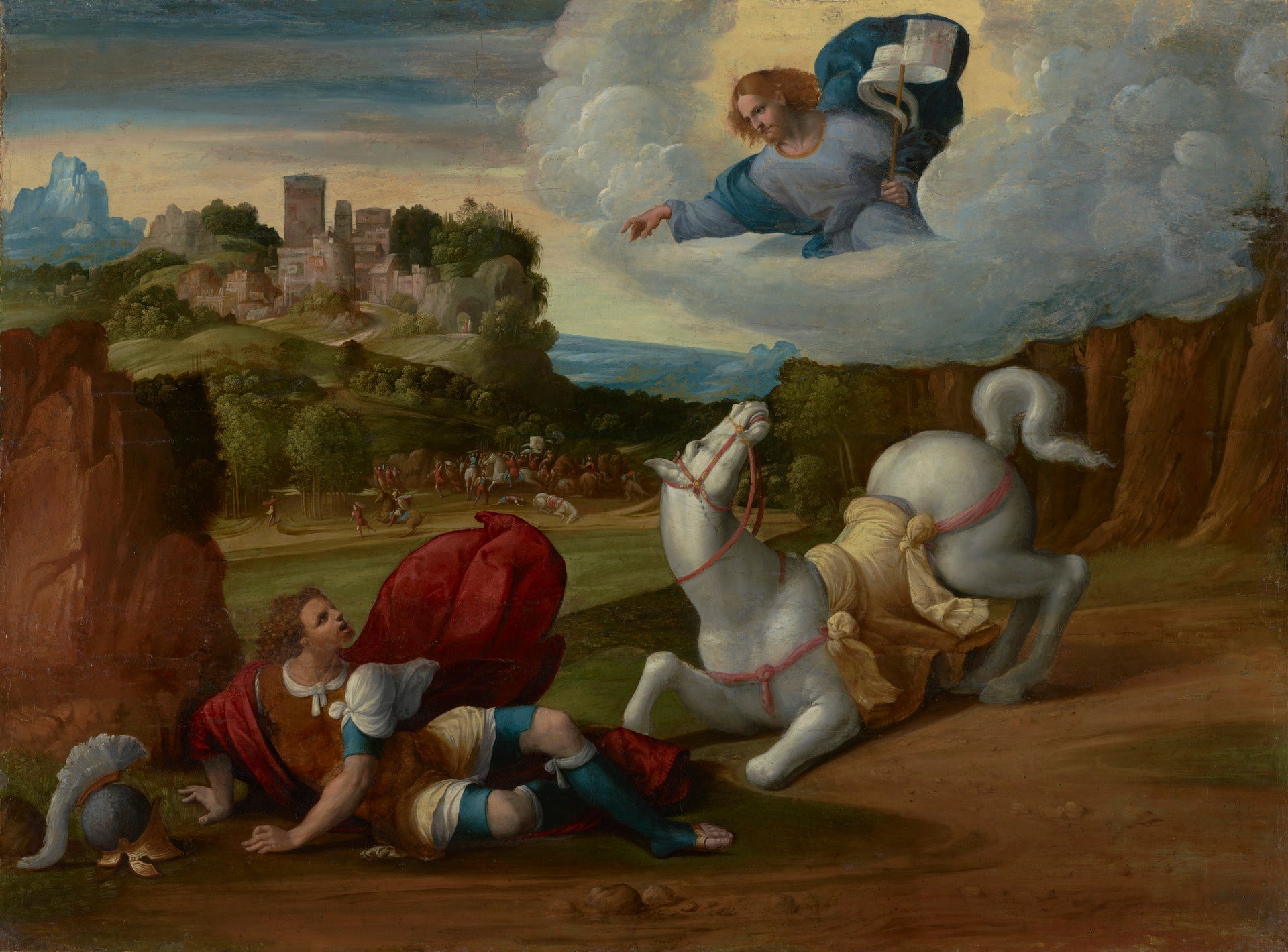 La conversion de saint Paul - Benvenuto Tisi image 1 reproduction artisanale de tableau