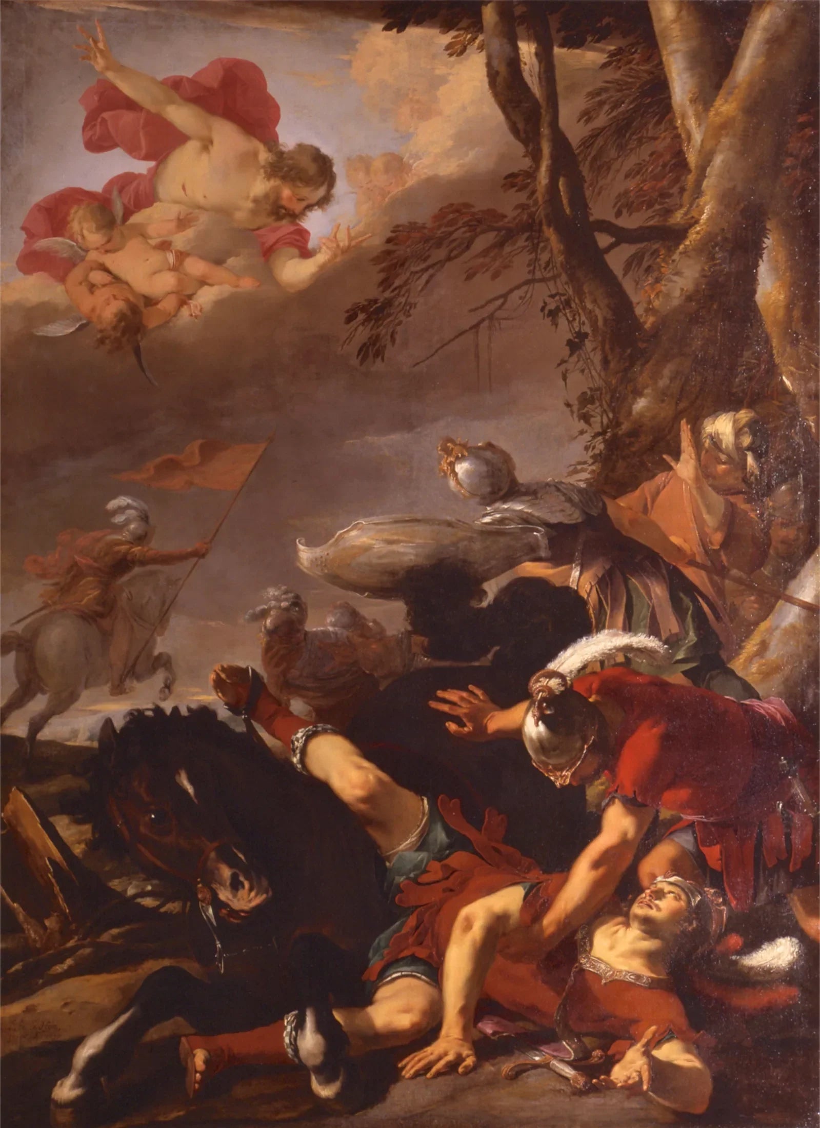 La Conversion de saint Paul - Laurent de La Hyre image 1 copie de tableau peinte à la main