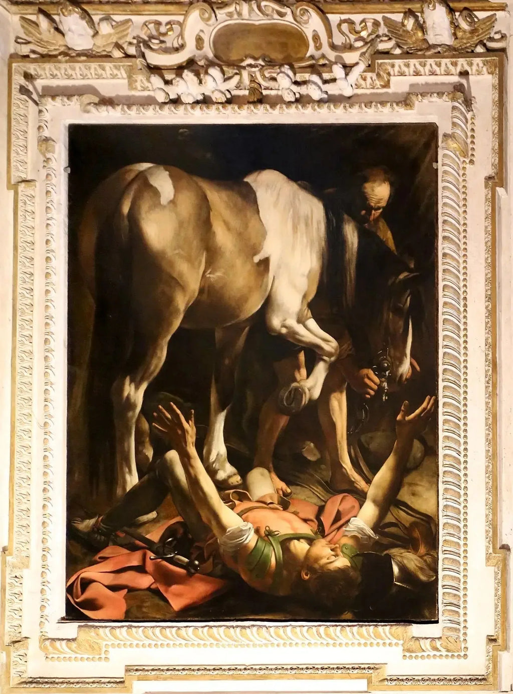 La Conversion de Saint Paul sur le chemin de Damas - Le Caravage image 2 tableau peint à l’huile sur toile