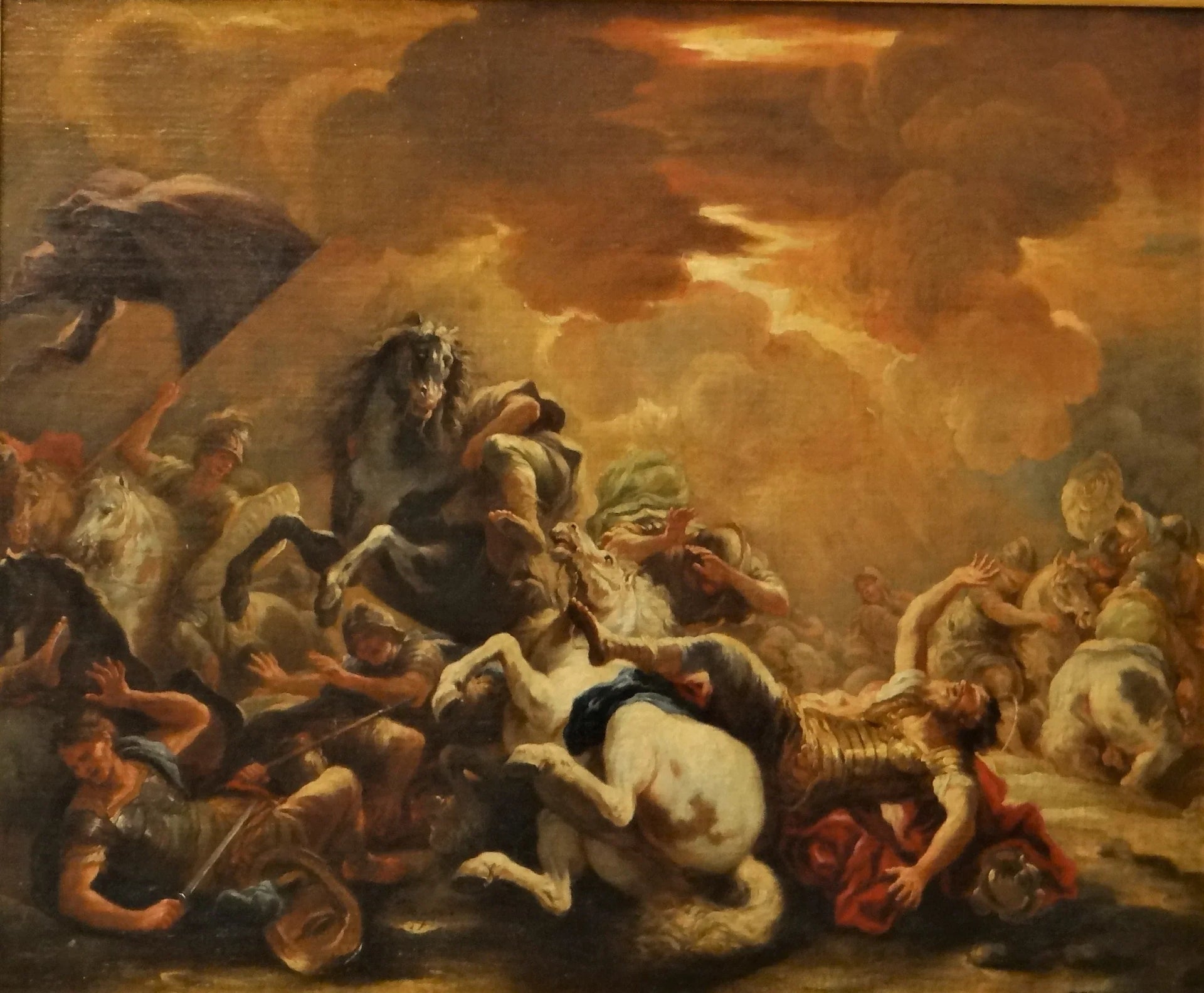 La Conversion de Saint Paul sur le chemin de Damas - Luca Giordano image 1 reproduction artisanale de tableau