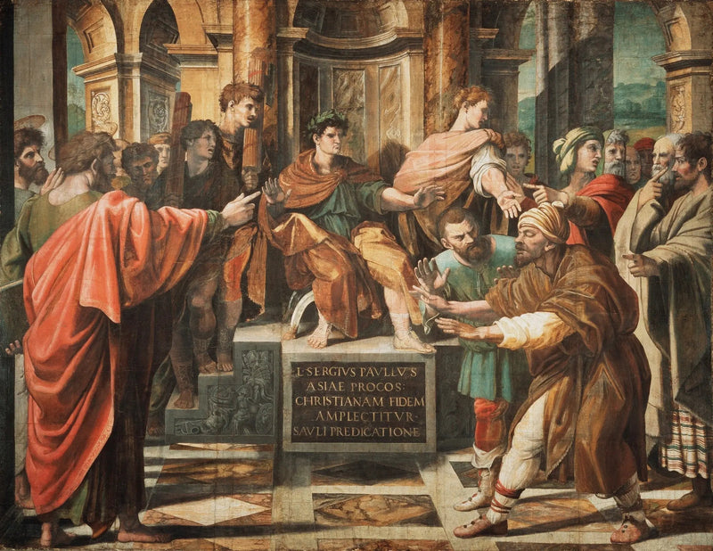 La conversion du proconsul - Raphaël Sanzio