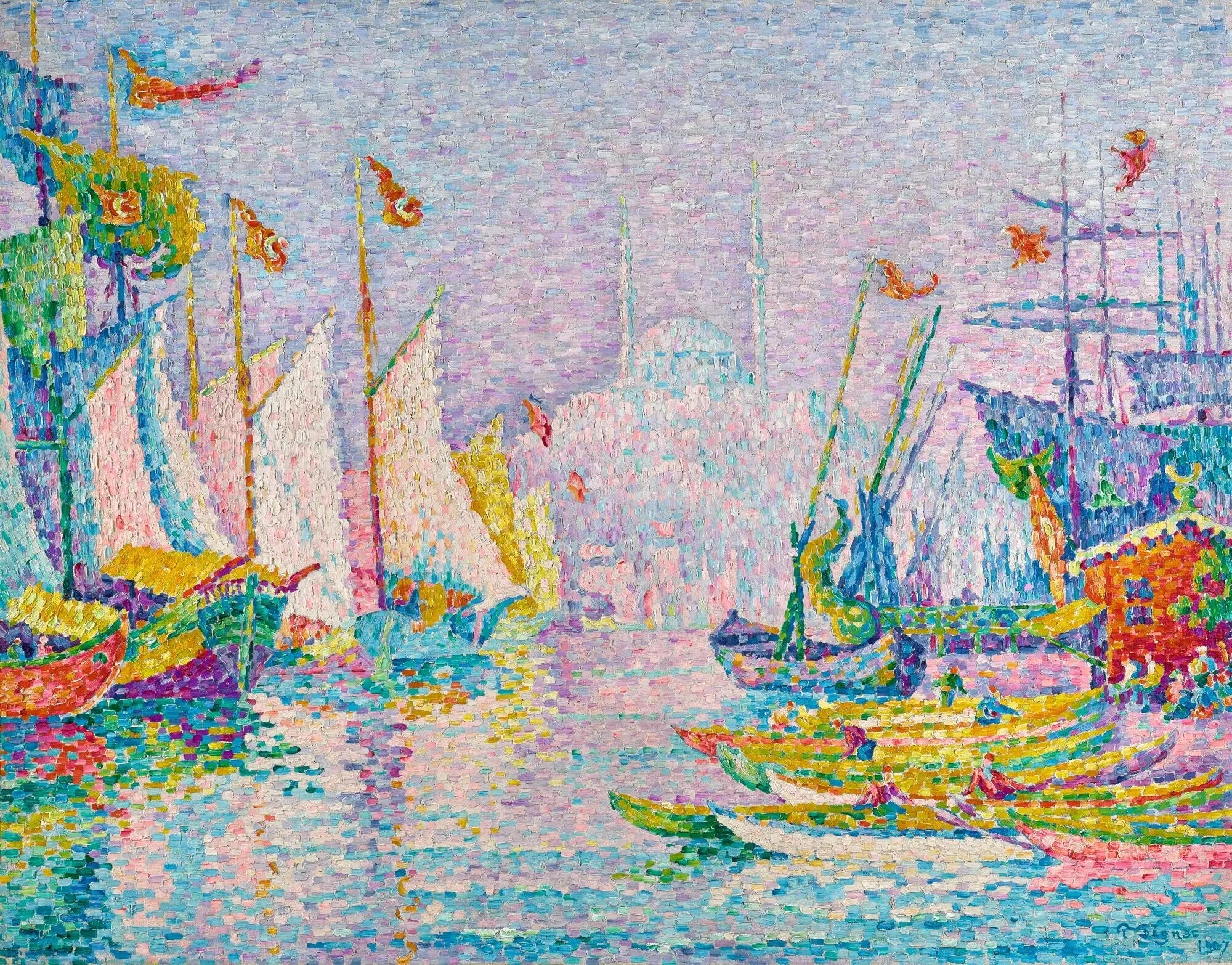 La Corne d'Or. Matin - Paul Signac image 1 copie peinte à la main à l’huile