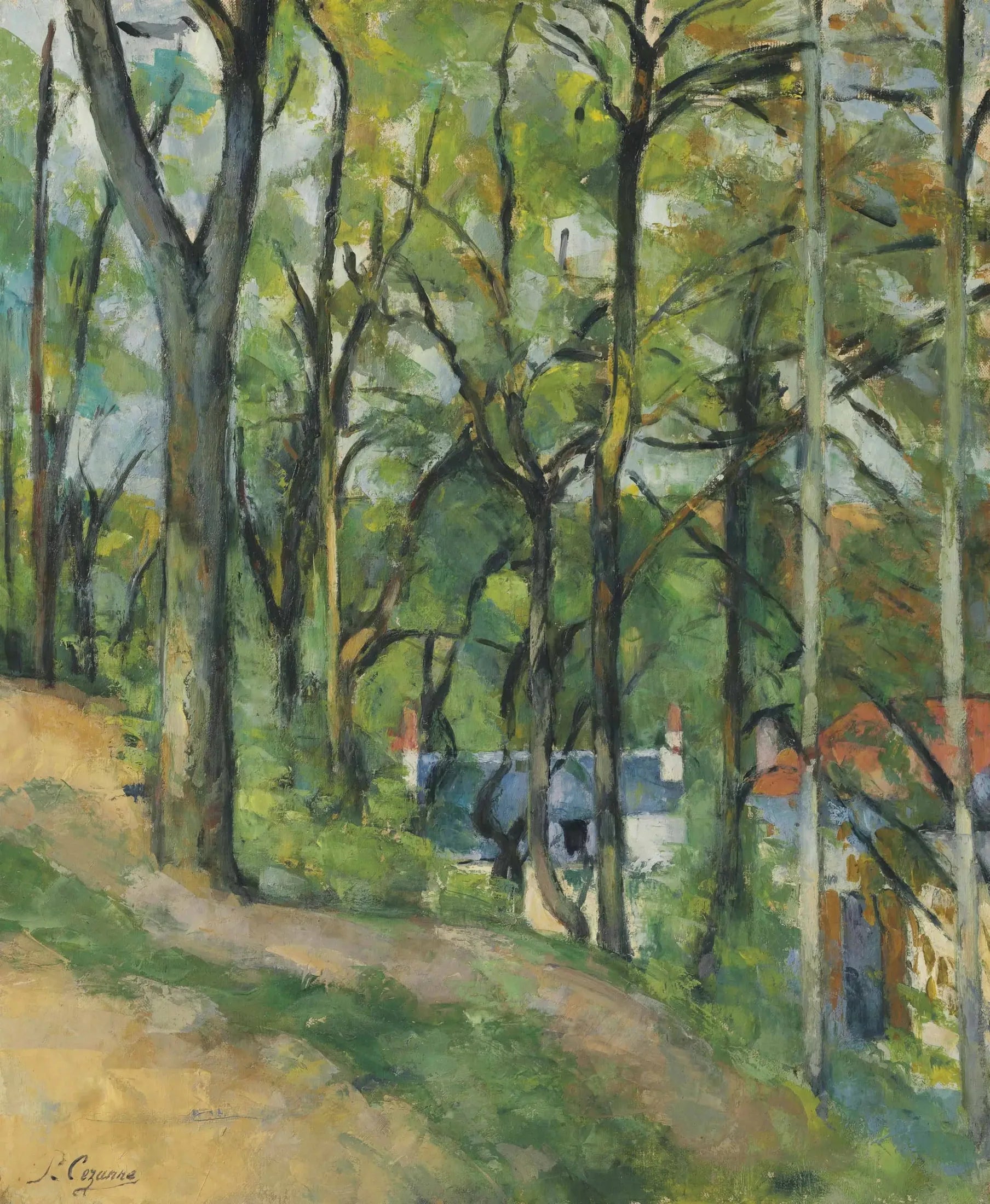 La Côte Saint-Denis à Pontoise - Paul Cézanne image 1 reproduction de peinture à l’huile