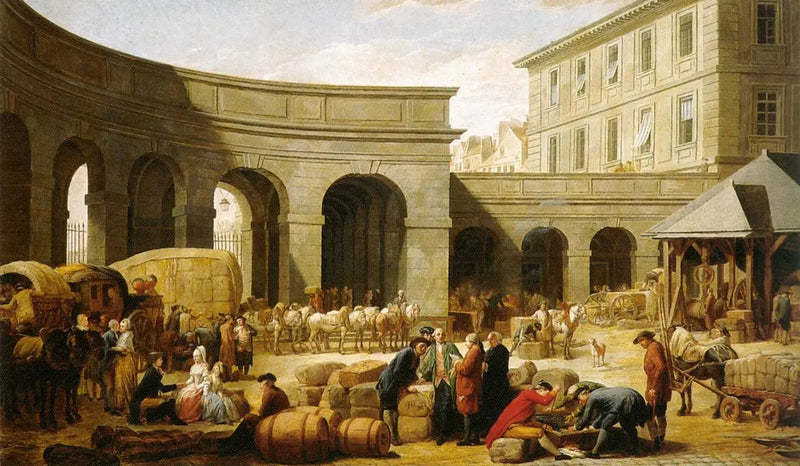 La cour de la douane - Nicolas-Bernard Lépicié