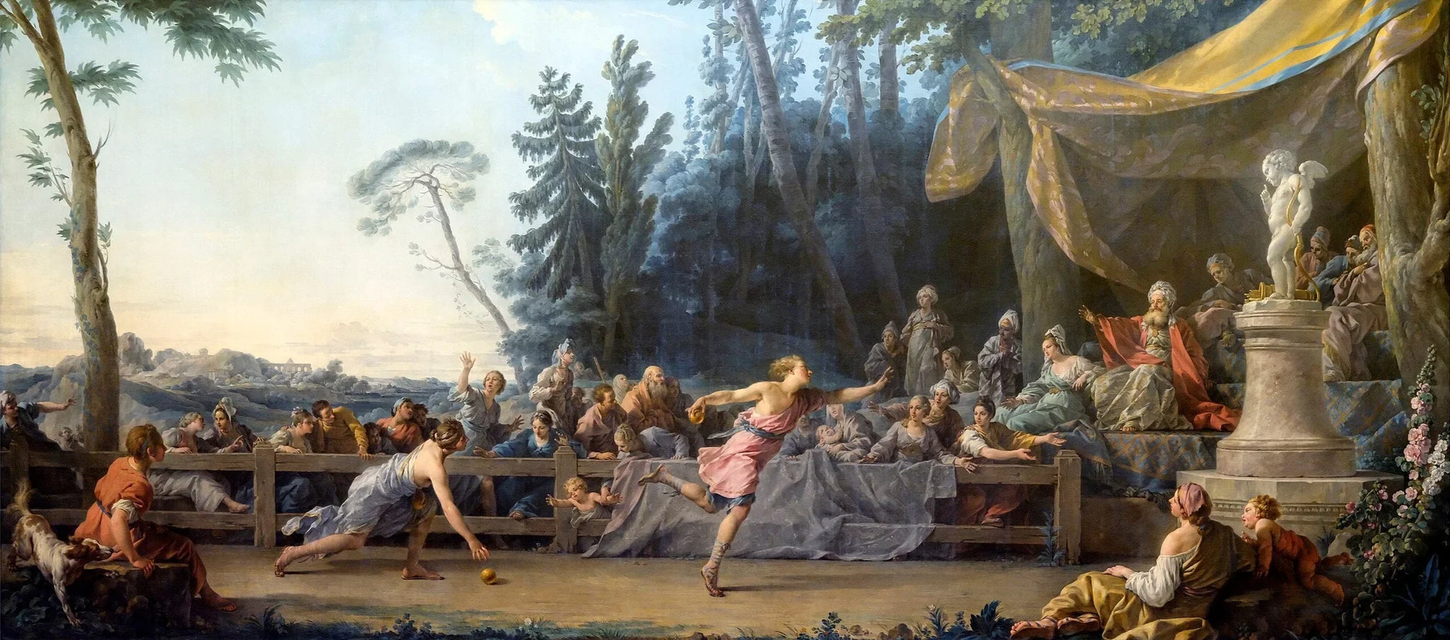 La Course d'Hippomène et d'Atalante - Noël Hallé image 1 copie de tableau peinte à la main