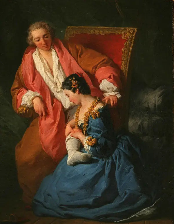 La Courtisane amoureuse - Pierre Subleyras image 1 tableau peint à l’huile sur toile