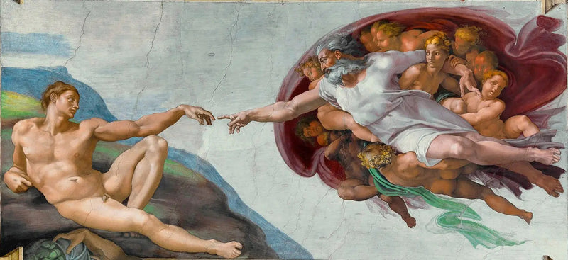 La Création d'Adam - Michel-Ange