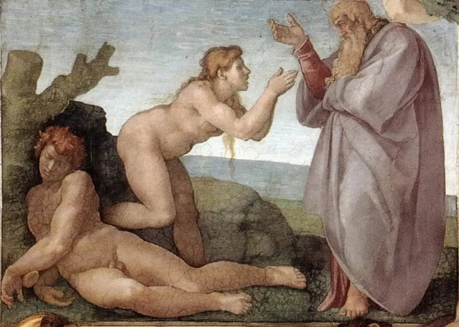 La Création d'Ève - Michel-Ange image 1 reproduction de peinture à l’huile