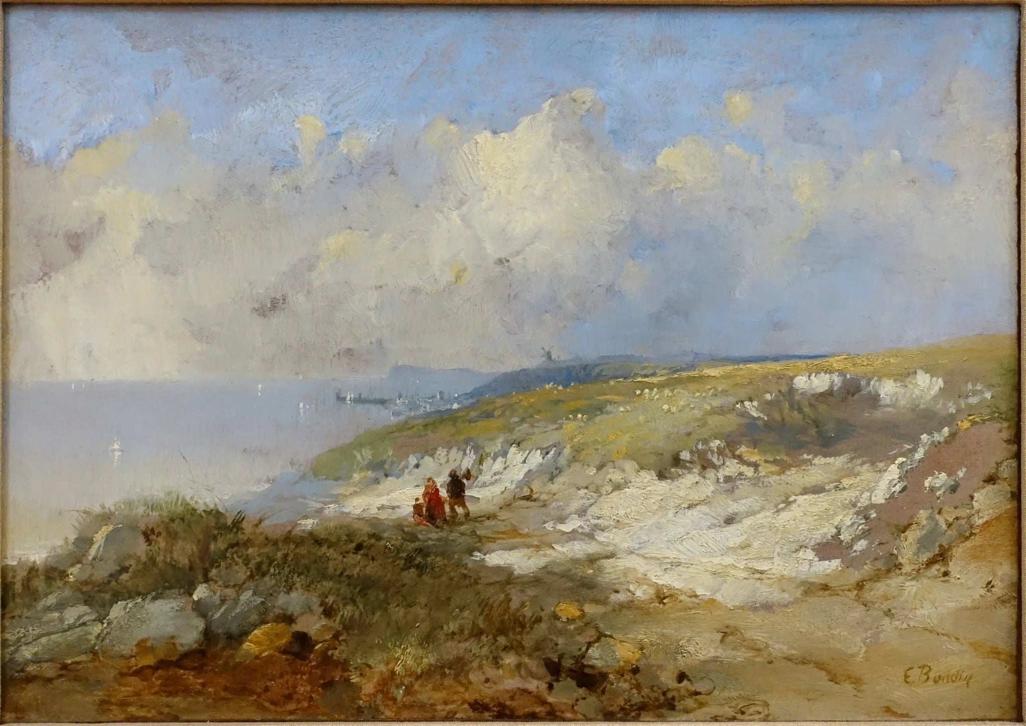 La crique - Eugène Boudin image 1 copie de tableau peinte à la main