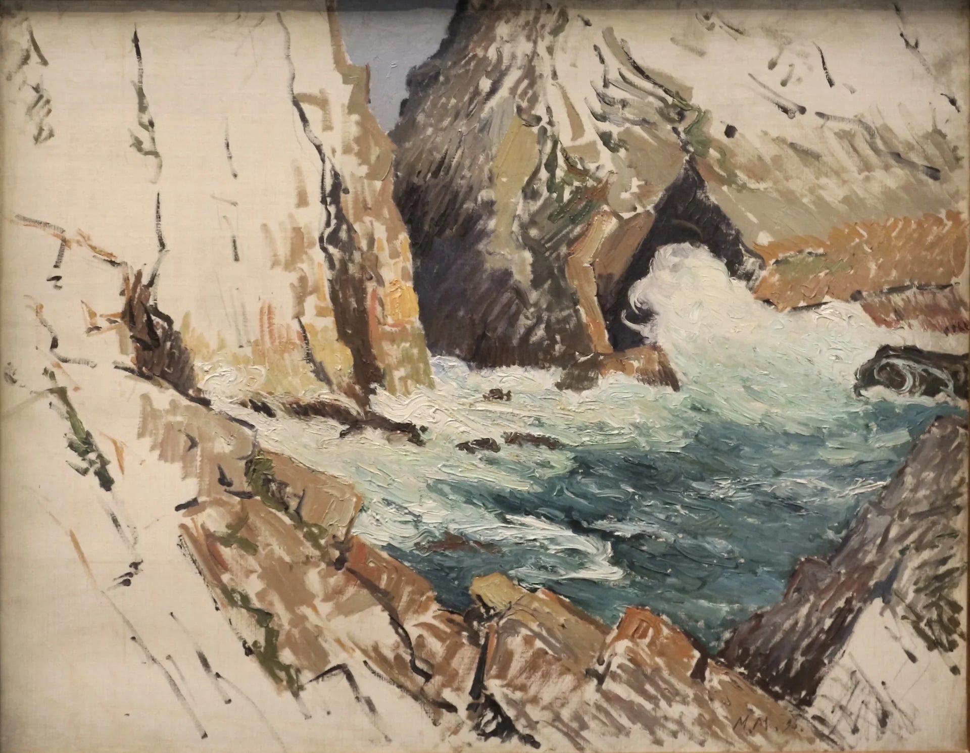 La crique - Maxime Maufra image 1 copie peinte à la main à l’huile
