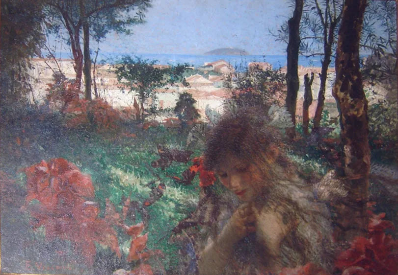 La crisálida - Eliseu Visconti image 1 copie de tableau peinte à la main