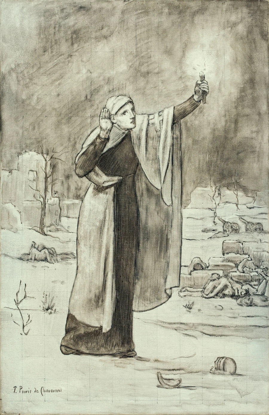 La Croix Rouge - Pierre Puvis de Chavannes