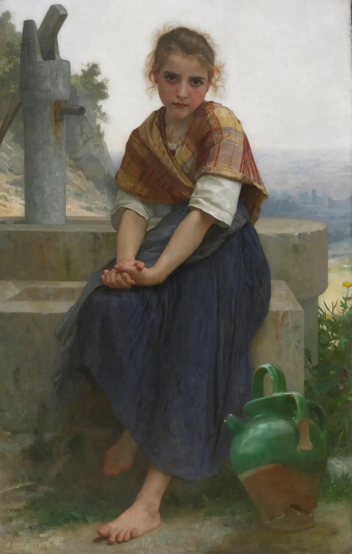 La Cruche cassée - Bouguereau image 1 tableau peint à l’huile sur toile