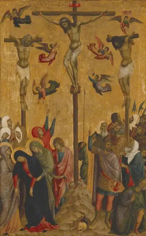 La Crucifixion - Duccio di Buoninsegna image 1 copie de tableau peinte à la main