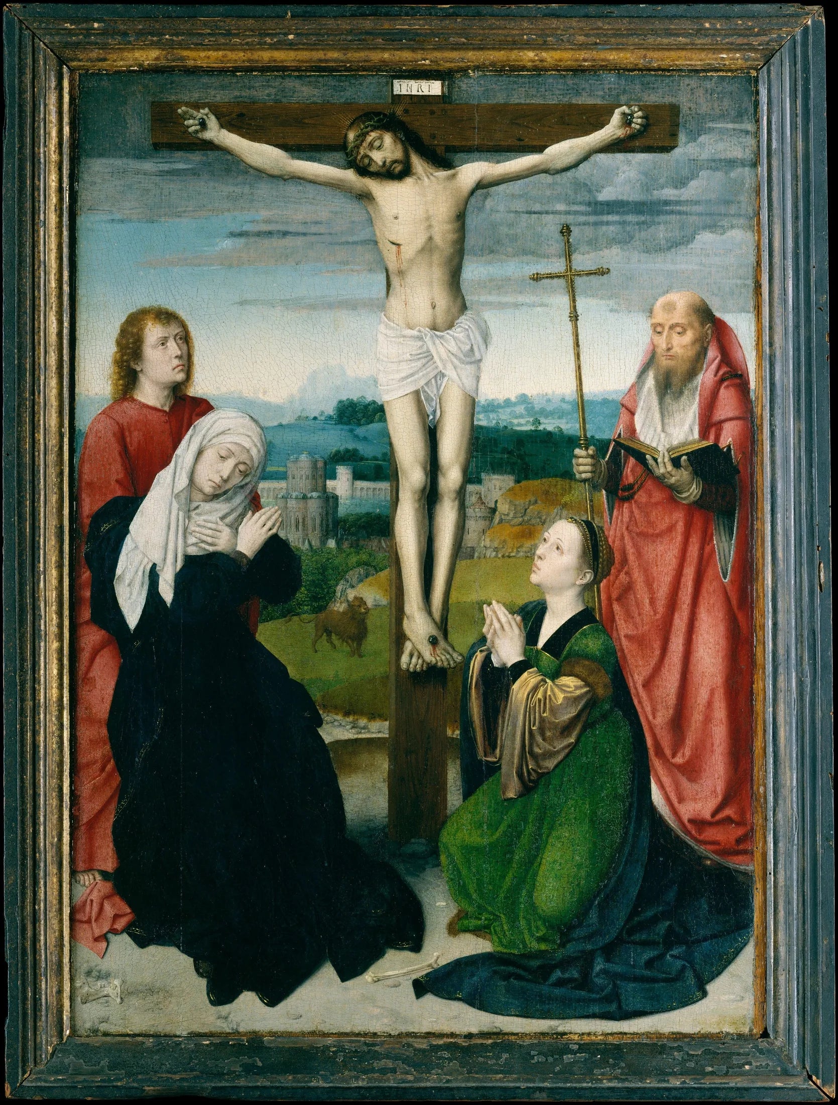 La Crucifixion - Gérard David image 1 reproduction de peinture à l’huile